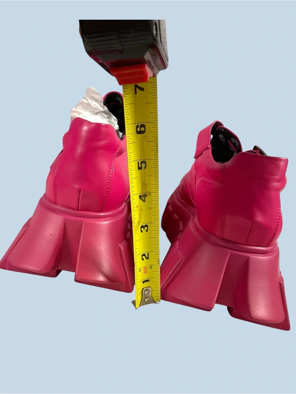 NWOT LAMODA Just Coz Chunky Pink Platform Sandals Size 10